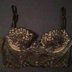 Longline Victoria’s Secret Black Bra 34B